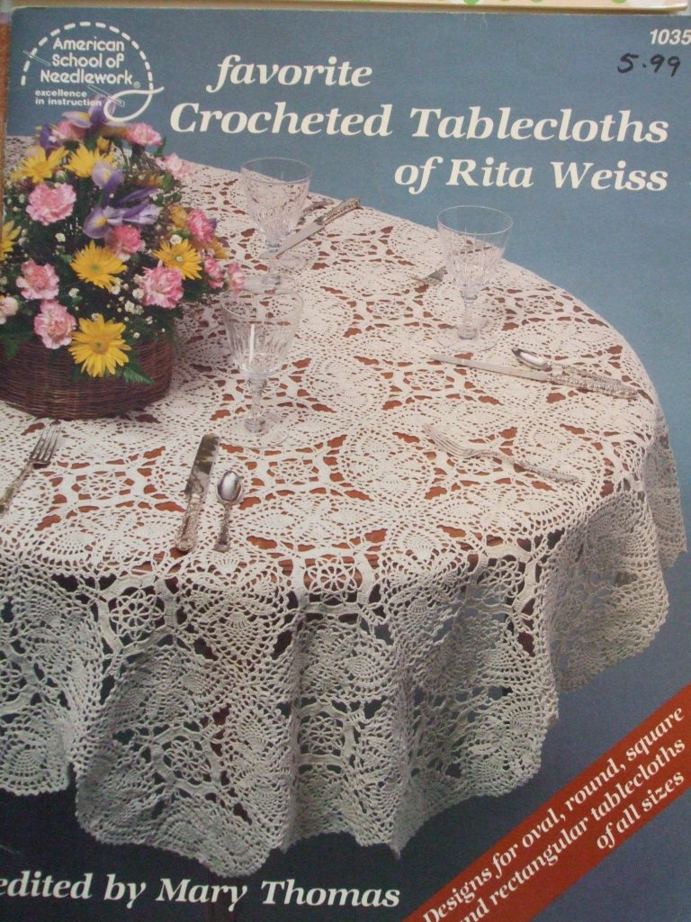Favorite Crocheted Tablecloths Rita Weiss pattern 1035 crocheting