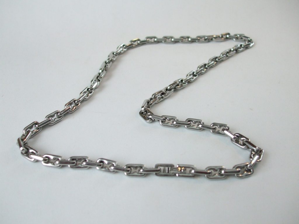 27cm Edforce signed Stainless steel link chain necklace – SecondSilver Stainless Steel Chain Link Necklace