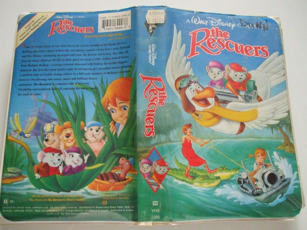 The Rescuers Walt Disney Classics Vhs