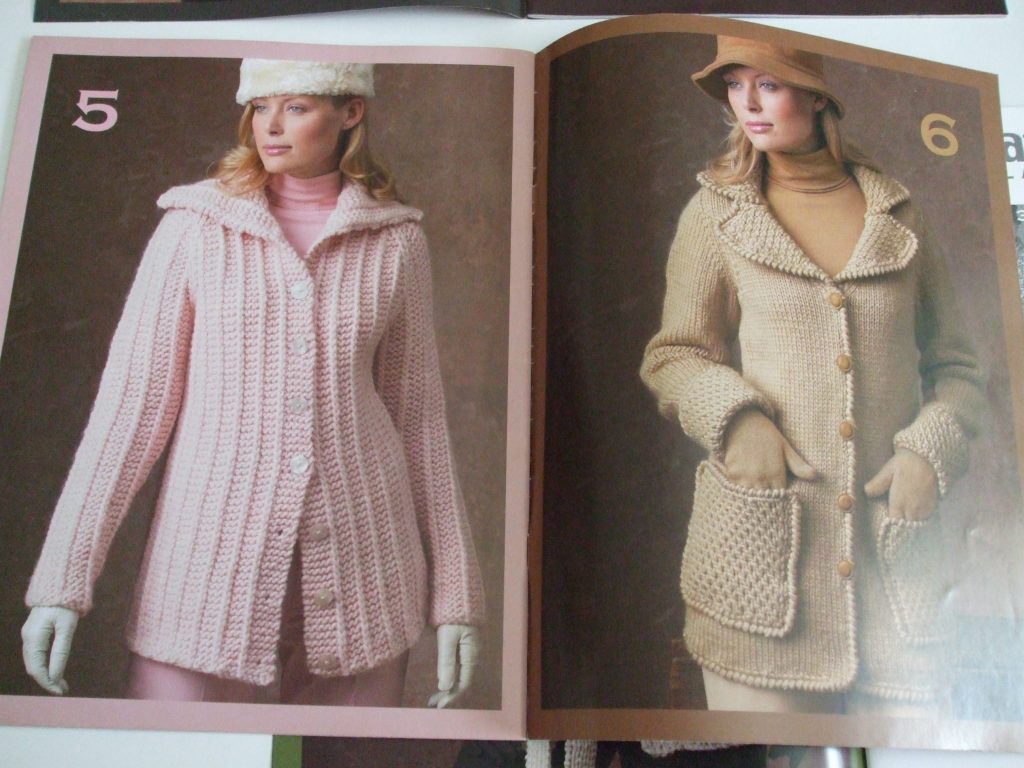 500998 Town Country Knitting Patterns Coats Wrap Around