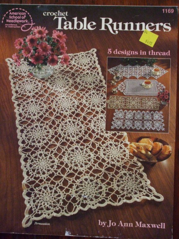 Crochet Table Runners 5 Patterns Jo Ann Maxwell Prices Us Incl Ship Us Ontario