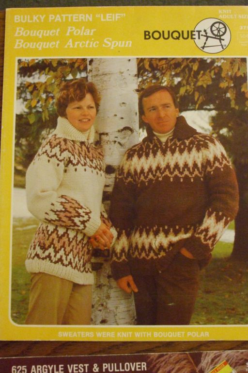 Bouquet Knitting Patterns Women Men Pullover Cardigan Coat