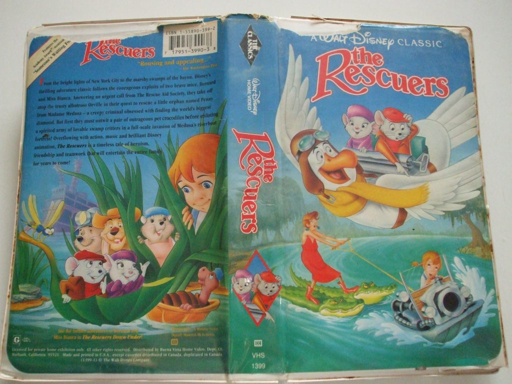 The Rescuers Walt Disney Classics VHS